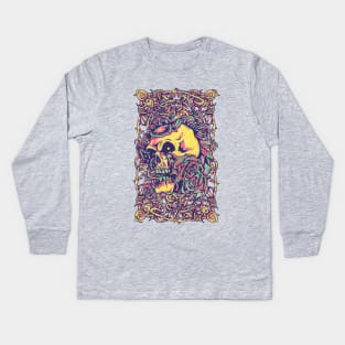 Wired Skull Kids Long Sleeve T-Shirt